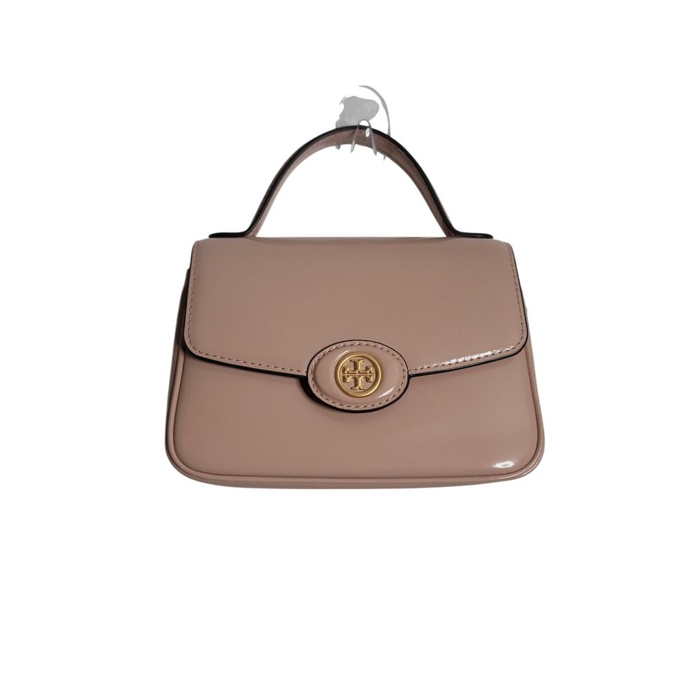 Tory Burch Small Robinson Spazzolato Top-Handle Bag Blush Pink